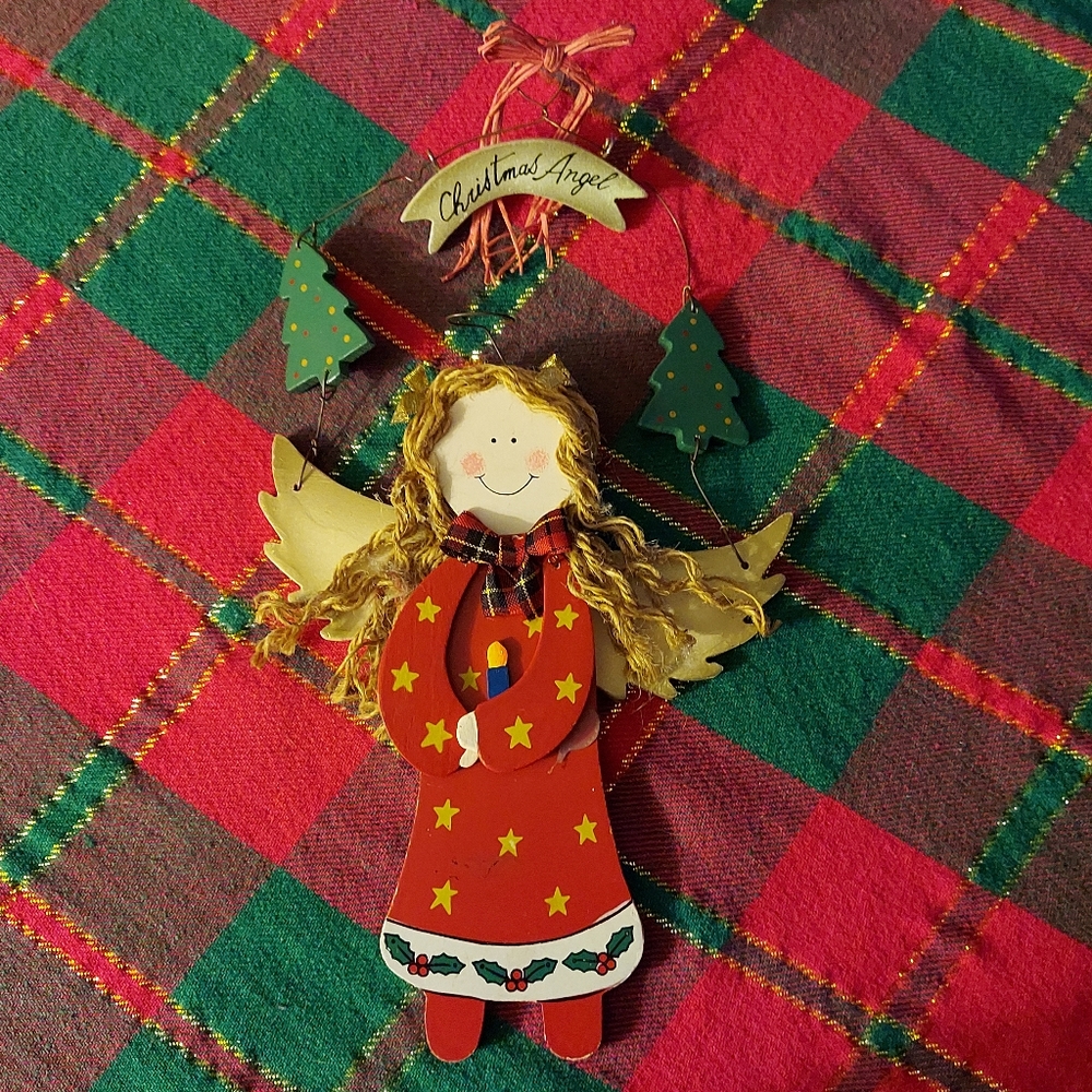 Vintage Beachcombers Wooden Christmas Angel 1998